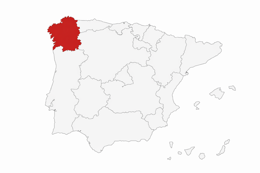 mapa galicia zona cerdo raza